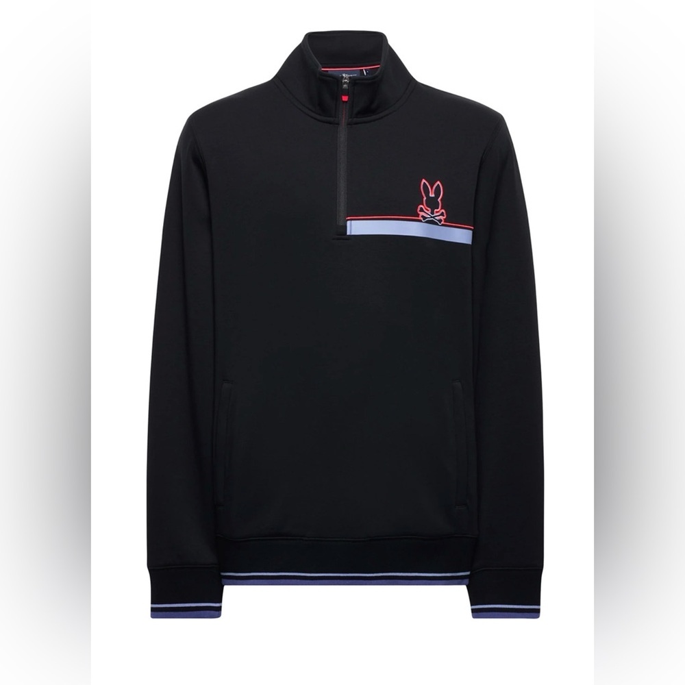 Psycho Bunny NWT Dacono Quarter Zip Up - Black
Psycho Bunny Size M